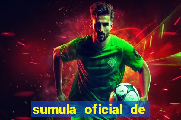 sumula oficial de futebol 7 society excel